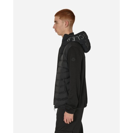 Brand New Matt Black Padded Zip-Up Cardigan Black New Collection