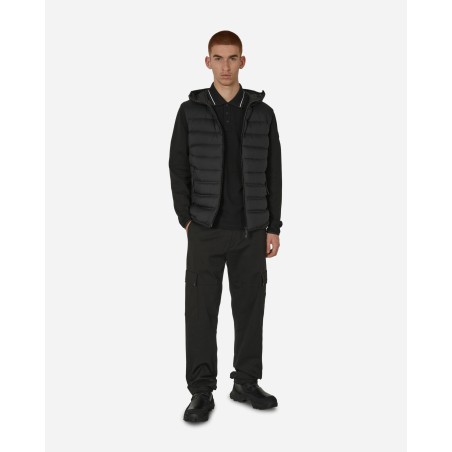 Brand New Matt Black Padded Zip-Up Cardigan Black New Collection