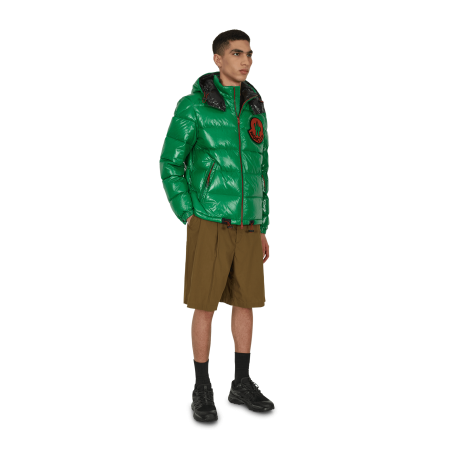 Brand New 2 Moncler 1952 Cotton Poplin Shorts Green Available Now