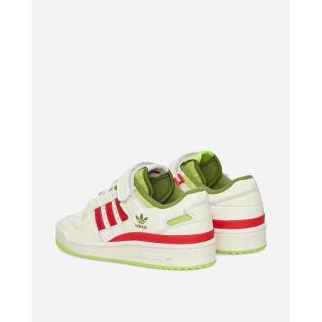 Brand New Forum Low The Grinch Sneakers Cream White / Collegiate Red / Solar Slime Just Launched