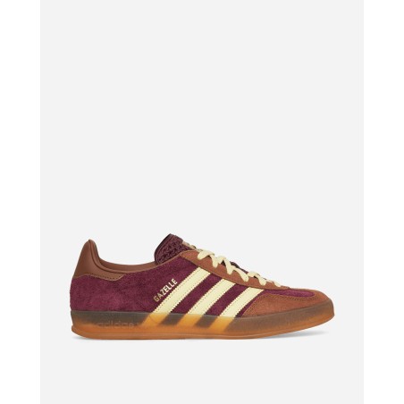 Brand New Gazelle Indoor Sneakers Maroon / Almost Yellow Fresh Release