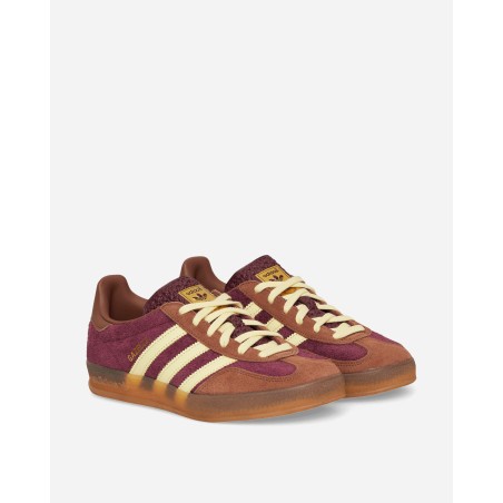 Brand New Gazelle Indoor Sneakers Maroon / Almost Yellow Fresh Release