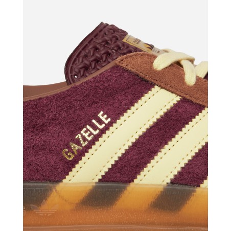 Brand New Gazelle Indoor Sneakers Maroon / Almost Yellow Fresh Release