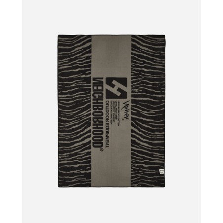 Brand New NANGA Tiger Pattern Wool Blanket Grey Ready for Shipment