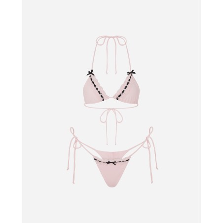 Brand New Lingerie Bikini Baby Pink / Black Fresh Release