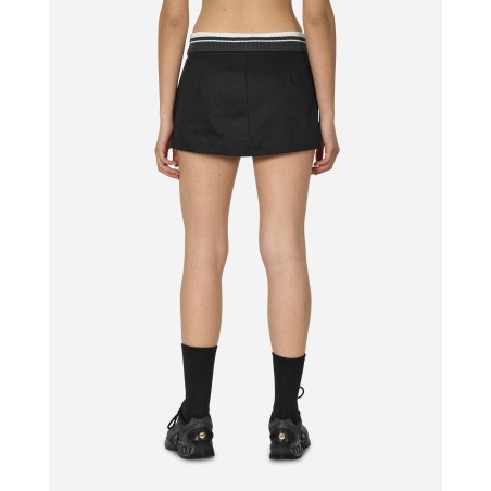 Brand New Low-Rise Canvas Mini Skirt Black New Release