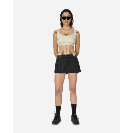 Brand New Low-Rise Canvas Mini Skirt Black New Release