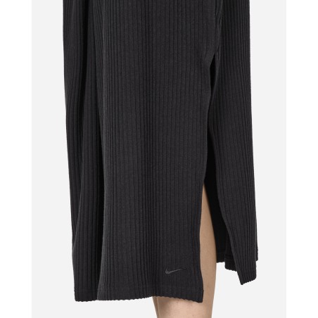 Brand New Chill Knit Ribbed Midi Skirt Black Hot New Item