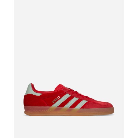 Brand New WMNS Gazelle Indoor Sneakers Better Scarlet / Hazy Green New Stock