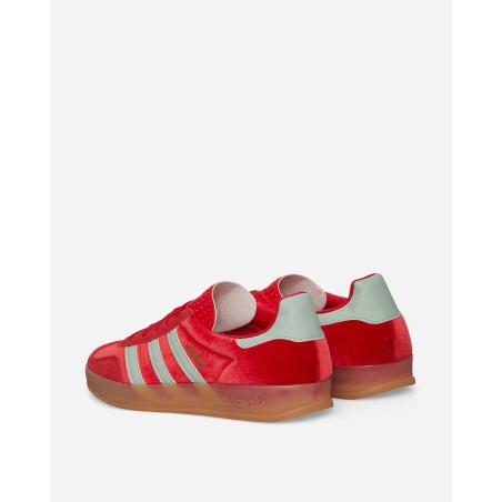 Brand New WMNS Gazelle Indoor Sneakers Better Scarlet / Hazy Green New Stock