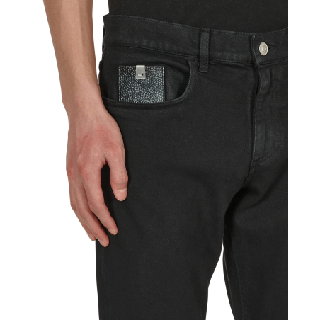 Brand New 6 Pocket Skinny Denim Pants Black New Release