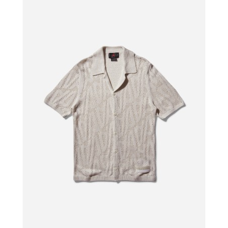 Brand New Men's A Ma Maniére Shooting Shortsleeve Shirt Phantom Just In