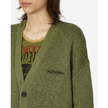 Brand New Brushed Mohair Cardigan Olive Limited Stock