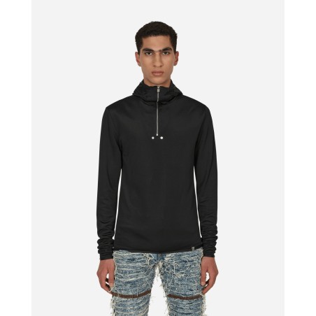 Brand New Hooded Zip Top Black