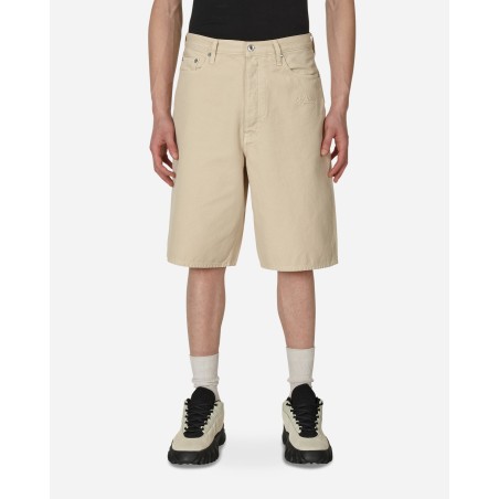 Brand New Wave Off Canvas Utility Shorts Beige