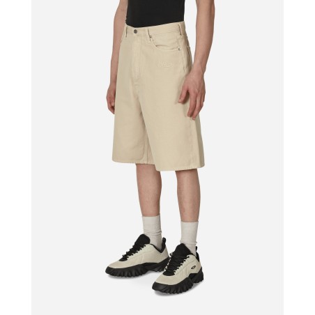 Brand New Wave Off Canvas Utility Shorts Beige