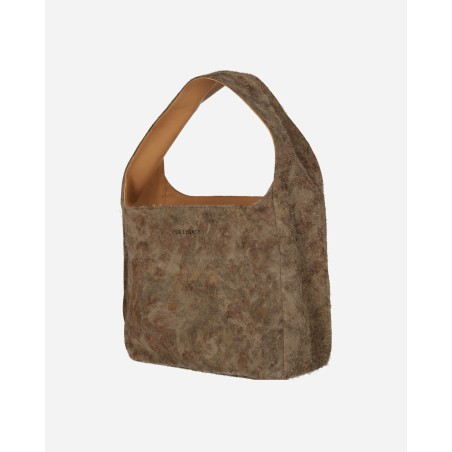 Brand New Rough Suede Brick Bag Petal Dance