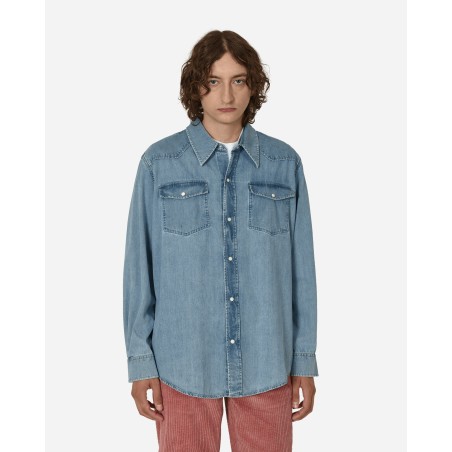 Brand New Rider Wash Denim Frontier Shirt Blue Just In