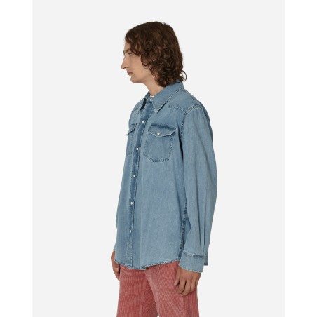 Brand New Rider Wash Denim Frontier Shirt Blue Just In