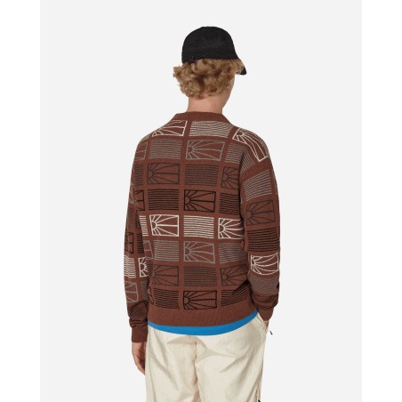 Brand New Logo Crewneck Sweater Brown Limited Stock