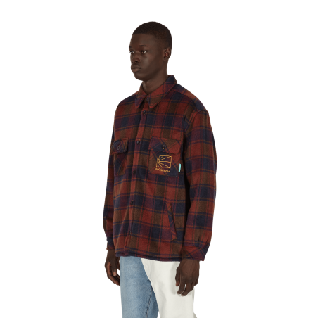 Brand New Sherpa Lined Woven Shirt Multicolor