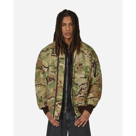 Brand New Oversized Camo Nylon Bomber Military Green New Stock