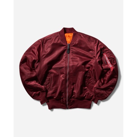 Brand New Men's MA-1 Bomber Jacket Burgundy Limited Stock