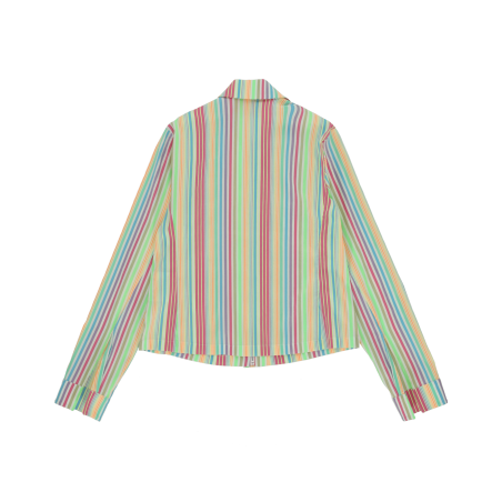 Brand New Clown Stripe Shirt Multicolor Available for Immediate Shipping