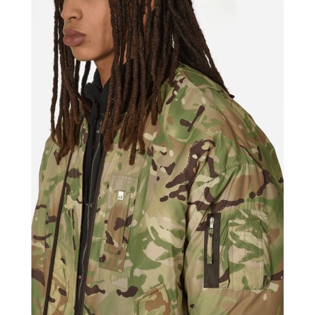 Brand New Oversized Camo Nylon Bomber Military Green New Stock