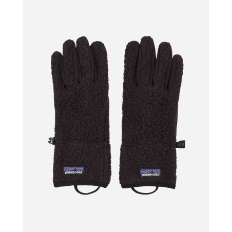 Brand New Retro Pile Fleece Gloves Black Latest Edition