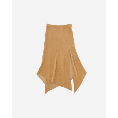 Brand New Women's Asymmetrical Skirt Beige Fresh Release