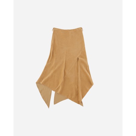 Brand New Women's Asymmetrical Skirt Beige Fresh Release