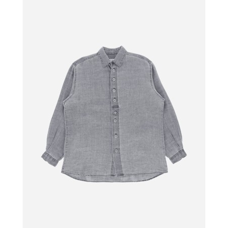 Brand New Women's Raw Linen Overshirt Grey New Collection