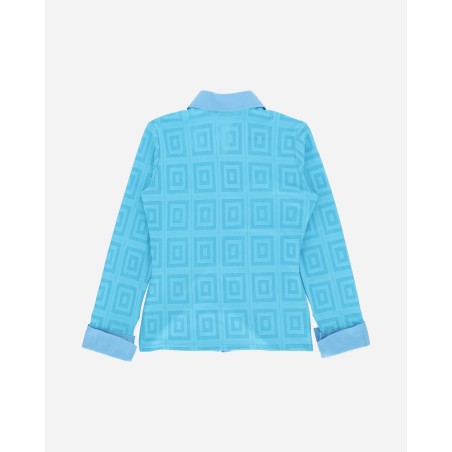 Brand New Women's Pattern Longsleeve Shirt Sky Blue Limited Stock