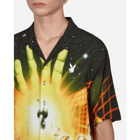 Brand New Playboy Solar Button Down Shirt Orange Hot New Item