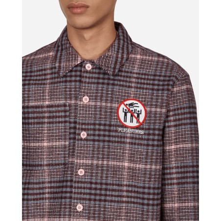 Brand New Surfing Flannel Shirt Pink On Hand Now