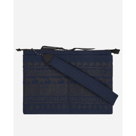 Brand New Maison Kitsuné Sacoche Navy Just In