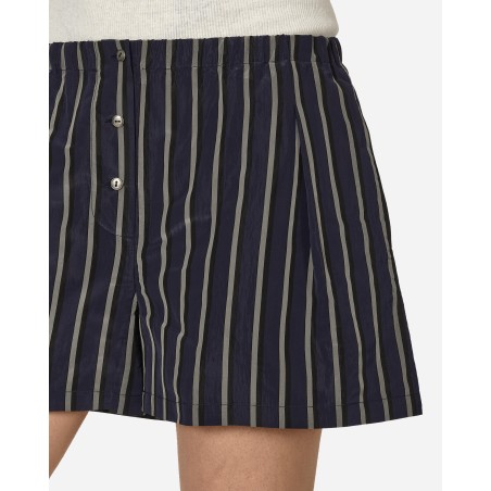 Brand New Stripe Boxer Shorts Navy Limited Stock