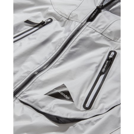 Brand New Men's Sheer Loose Fitting Rain Jacket White On Hand Now