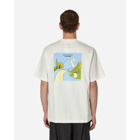 Brand New Maison Kitsuné Dry Cotton Mountain T-Shirt Off White Latest Edition