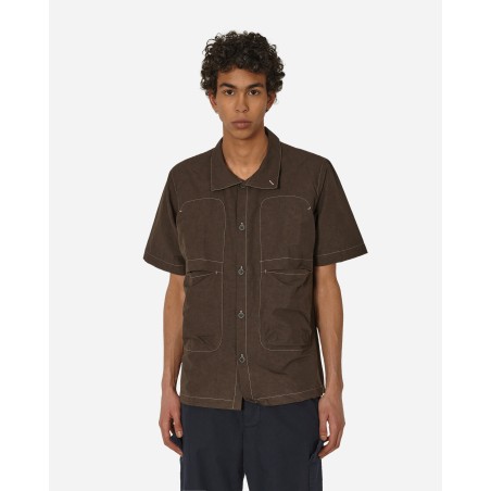 Brand New Glems Shortsleeve Shirt Chocolate Brown Just Launched