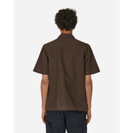 Brand New Glems Shortsleeve Shirt Chocolate Brown Just Launched