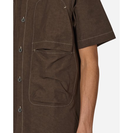 Brand New Glems Shortsleeve Shirt Chocolate Brown Just Launched