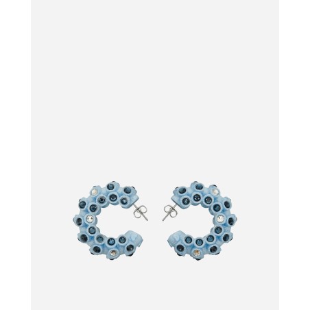 Brand New Lit Hoop Earrings Light Blue New Stock