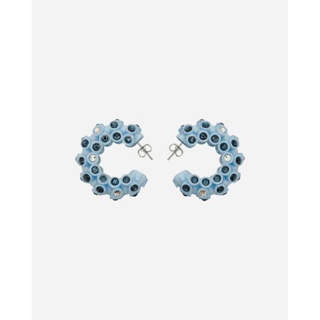 Brand New Lit Hoop Earrings Light Blue New Stock