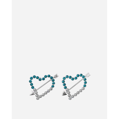 Brand New Cupido Earrings Crystal / Green Available for Immediate Shipping