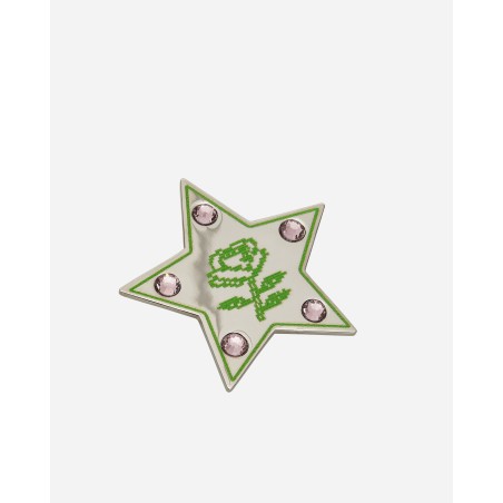 Brand New Super Star Earrings Silver / Green Limited Stock