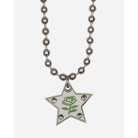 Brand New Super Star Necklace Silver / Green Immediate Availability