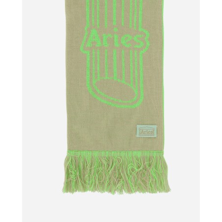 Brand New Column Scarf Fluoro Green