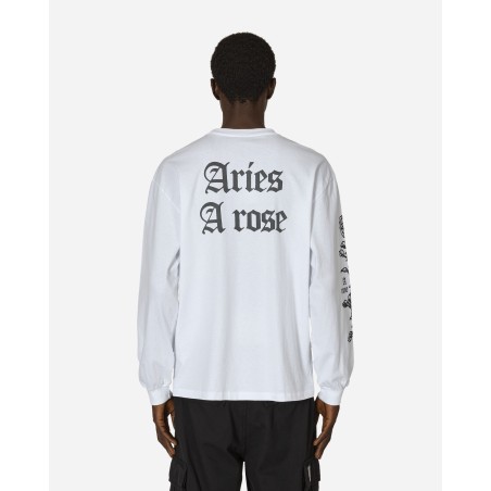 Brand New Aries Arose Longsleeve T-Shirt White Fresh Release